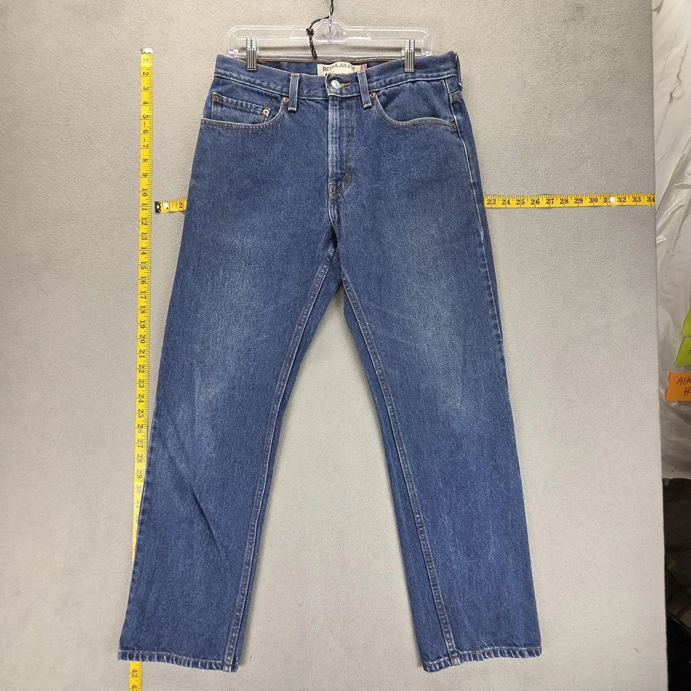 Levis 505 Jeans Mens 32x30 Blue Medium Wash‎ Straight Zip Fly Regular Fit Denim